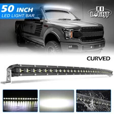 Colight 50" Curved LED Light Bar Spot 52" 4x4 for Ford F150/F250/F350 Super Duty