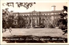 Real Photo Postcard Engineering Hall at Iowa State College in Ames, Iowa