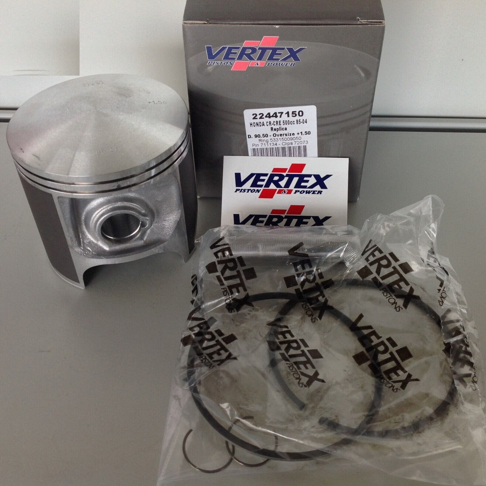Mitaka 90.00mm (1.00mm OS) Racing Piston Kit For Honda CR500 CR480 1982-2001