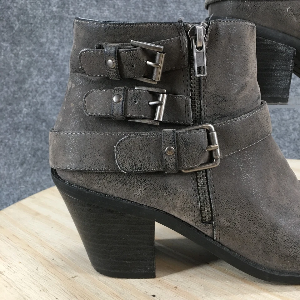 Madeline Niña Botas Mujer 10 M Saint 5 Botines Tacones 521033 Gris Cremallera Foto 2 de 4