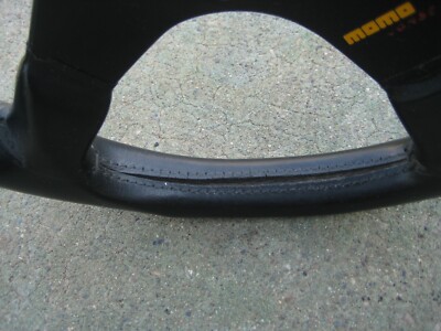 Momo Corse Racing Steering Wheel 1995 Leather 3 Spoke Rare Type