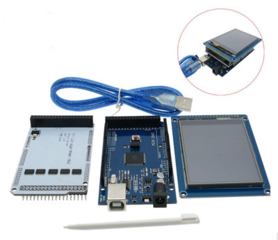 3.2'' LCD Touch + 3.2 inch Shield + Mega 2560 R3 with usb cable for Arduino kit