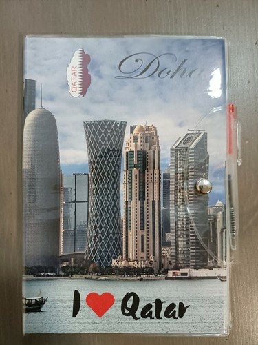 Notebook With a Pen I Love Qatar School Supplies Notebooks Qatar Flag ...