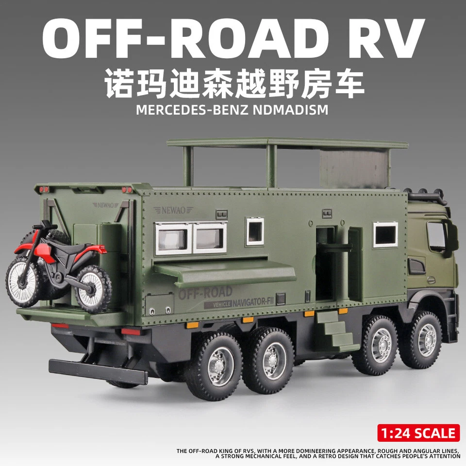 1/32 NOMADISMs Arocs Unimog Alloy Motorhome Diecast Model - Off-road RV Toy - Image 3 of 4