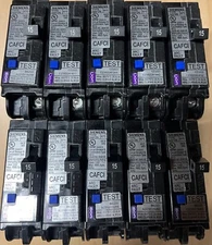 BOX OF 10 SIEMENS QA115AFCN 15A AFCI PLUG ON NEUTRAL (NO PIGTAIL WIRE) BRAND NEW