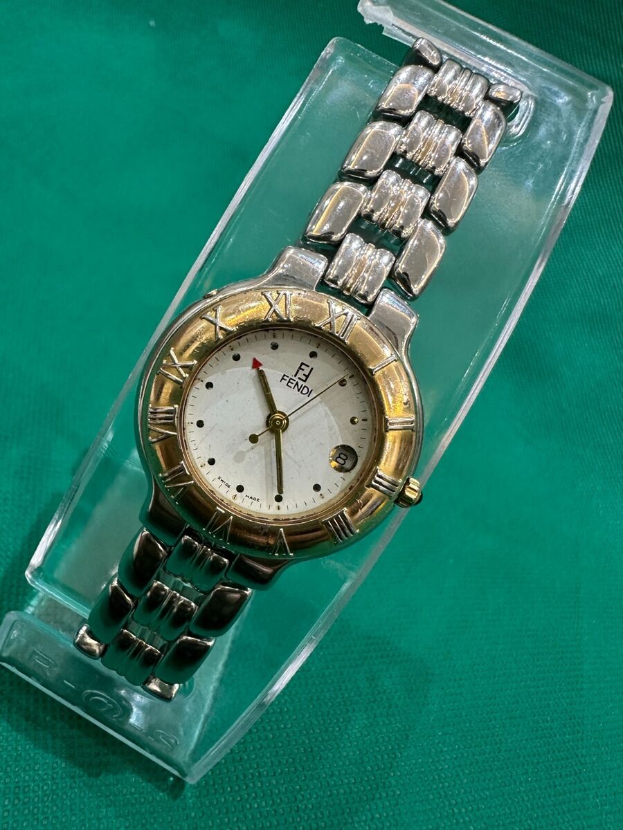 1990'S VINTAGE FENDI WATCH MEN 36MM QUARTZ 920G VERY RARE 1990'S VINTAGE FENDI WATCH MEN 36MM QUARTZ 920G VERY RARE