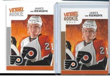 LOT OF 2X:  2009-10 Upper Deck Victory Gold #322 James van Riemsdyk + JVR SILVER