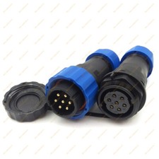 SD20 7 Pin Waterproof Power Aviation Connector,Docking Bulkhead Plug Socket 10A