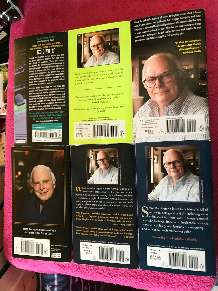 Stuart Woods 6 Book Lot - Stone Barrington Novels - Paris Match