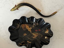 Ramasse Miettes et brosse en carton bouilli et nacre d’époque Napoléon III