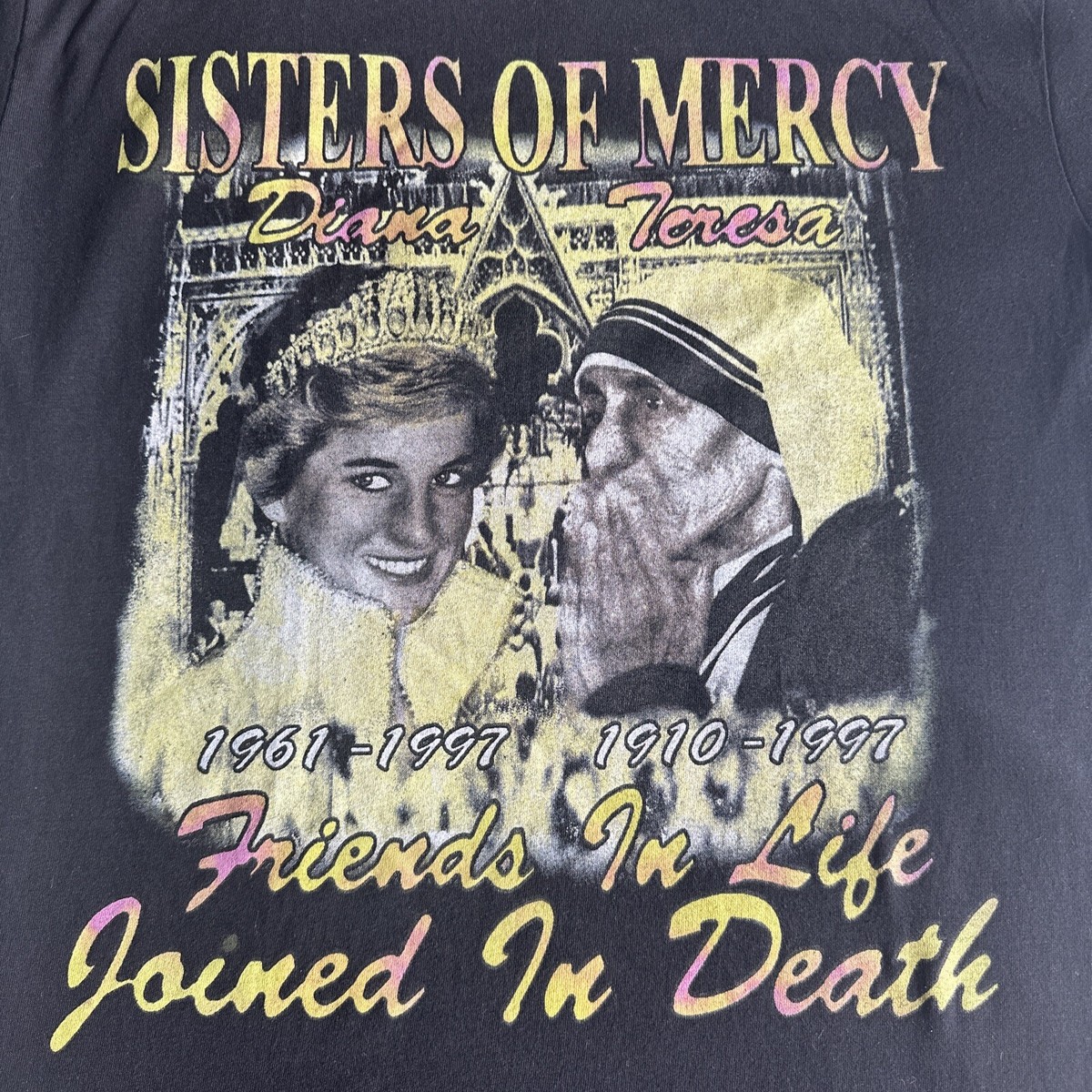 その他 1234 NOS 90s Princess Diana Mother Teresa Memorial T shirt Men's M/L