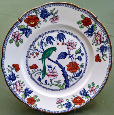 2 Wandteller China Porzellan handbemalt Booths Manufaktur England Ø 26,5 cm 1920