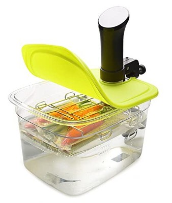 Versatile 12quart Sous Vide Container With Builtin Rack And Collapsible Silicone