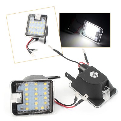 LED Side Mirror Puddle Light Bulbs For Ford Mondeo MK4 Focus Kuga Dopo Escape