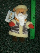 Disney Store  Plush  POOH  Santa  Russia  Approx 8"  EUC with tag 