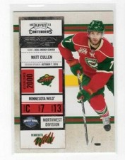 Matt Cullen 10-11 Panini Playoff Contenders Base Common #10 Minnesota Wild