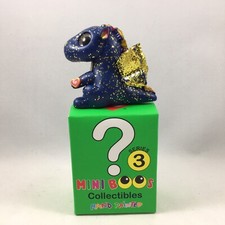 TY Beanie Boos Mini Boo SAFFIRE the Blue Dragon Mystery Chaser Series 3 Figurine
