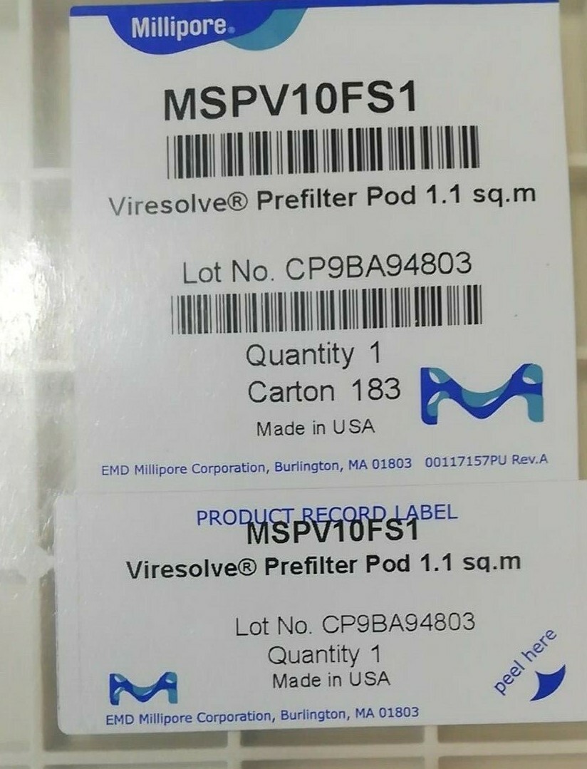 Millipore Viresolve Prefilter Pod 1.1 sq.m ~ MSPV10FS1 Limitowana ilość