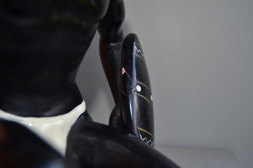 Salvatore Melani (1902-1934) Scultura Orientalista Originale Firmata Numerata AR - Foto 6 di 7
