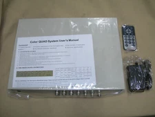 NEW IN BOX CT401D GEM CT-401D COLOR QUAD PROCESSOR CCTV switch composite remote