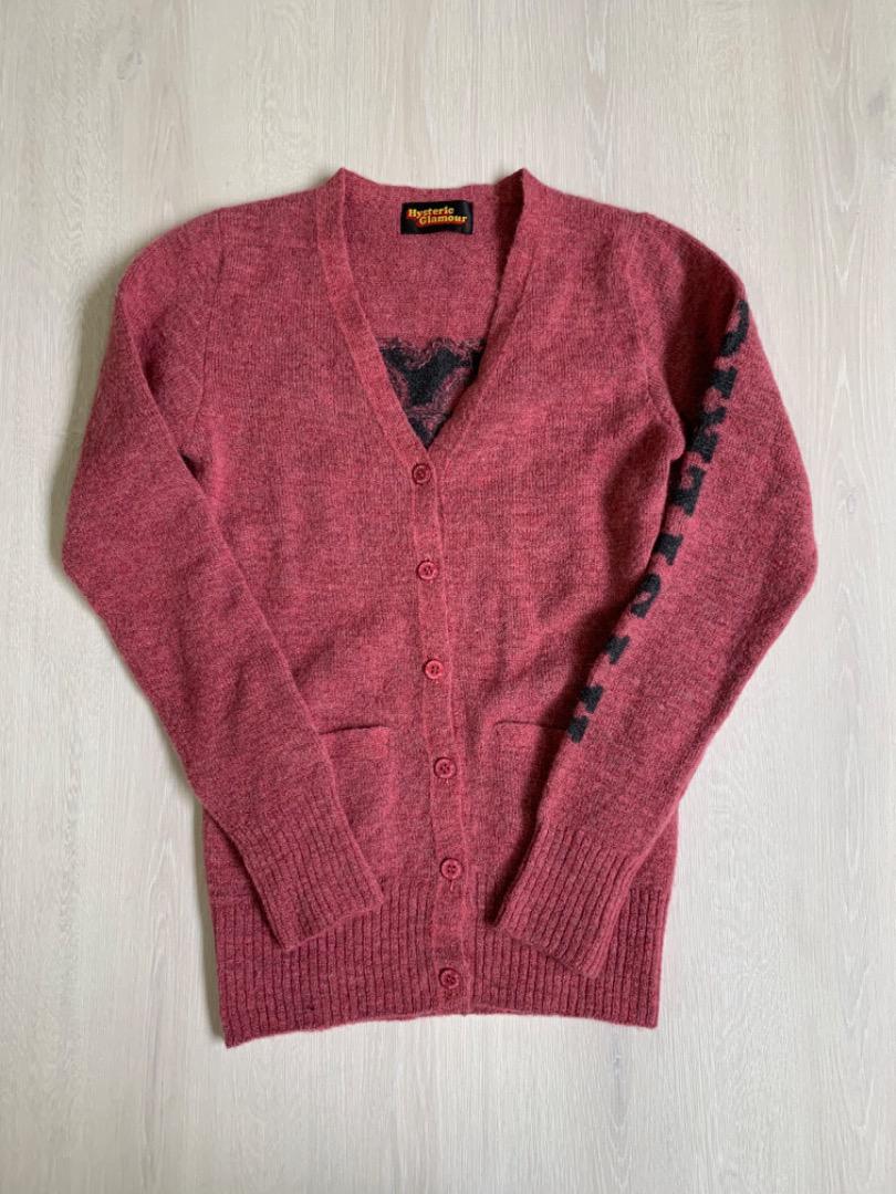 Hysterics◆カーディガン/FREE/モヘア/パープル/0593ND05 Hysteric Glamour Purple Cardigan FREESIZE Women Usesd Japan
