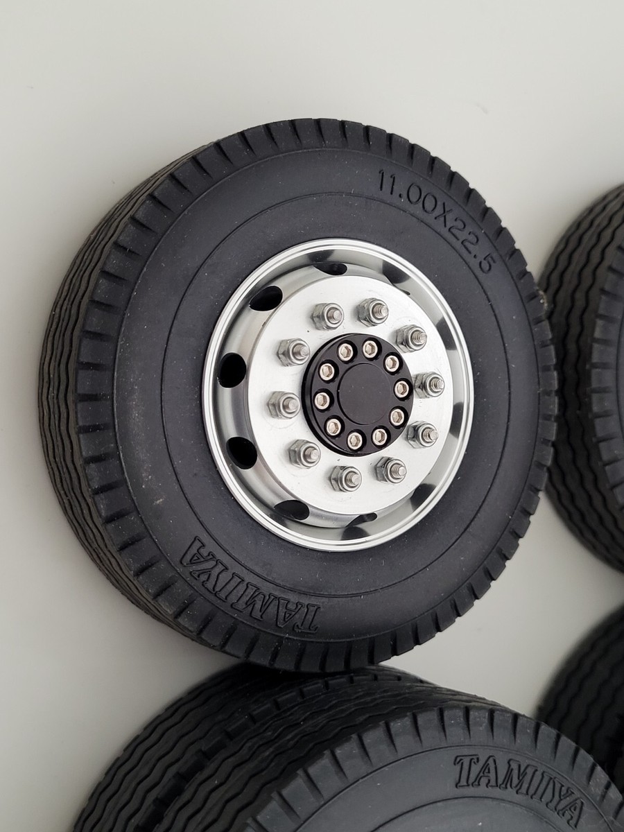 Pair Chrome Air Roof Horn Tamiya RC Toy 1/14 King Grand - Foto 4