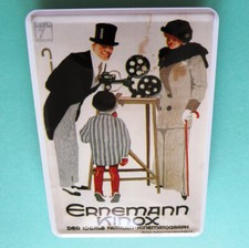ERNEMANN Kinox = Altes Blechschild Dresden um 2010 MAKELLOS Ludwig Hohlwein OVP.