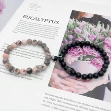 Couples Bracelets King Queen Crown Heart Matching Bracelets for Couples His a...