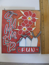 Pre-Made QUICK QUOTES 5.5" X 6" Mini Scrapbook Album Summer Fun NEW