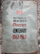 West Herts & Watford Observer Centenary 1863-1963 Vintage Local History Book