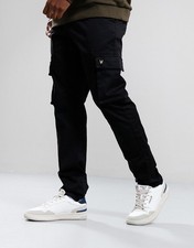 Lyle & Scott Main Road Cargo Trousers - Jet Black W34 L32 - NEW