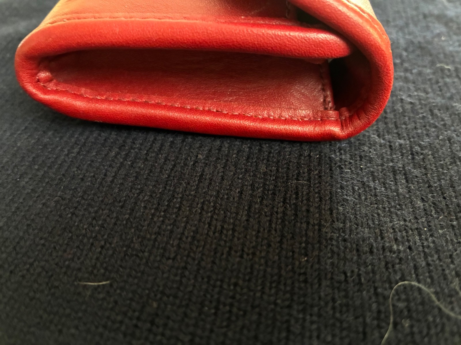 COACH VINTAGE RED LEATHER MULTI FUNCTION PURSE WA… - image 4