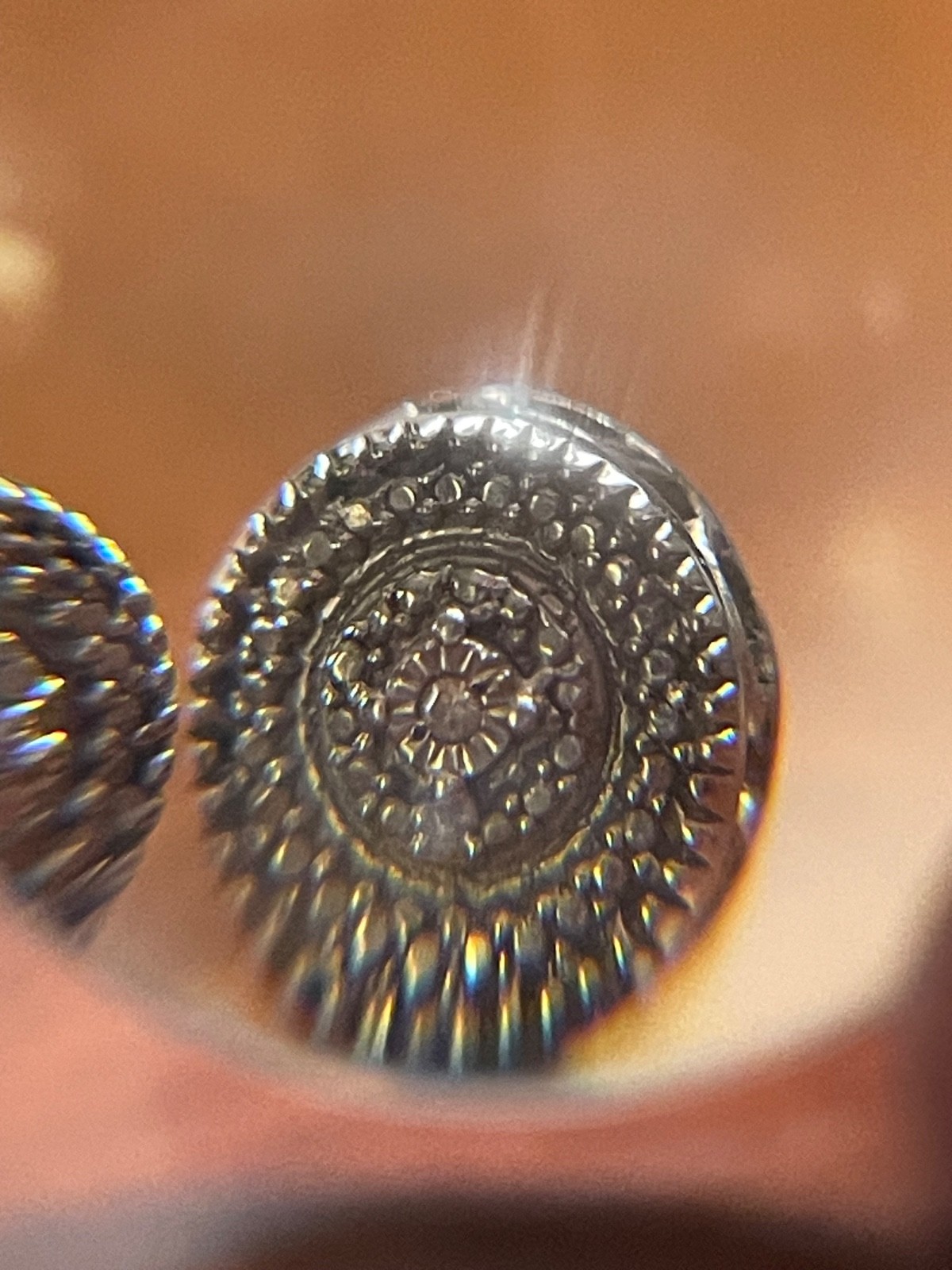 Sterling silver diamond studs - image 2