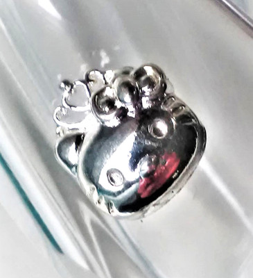 Anhänger Charm Bead Silber 999 Hello Kitty Katze Kätzchen Vintage
