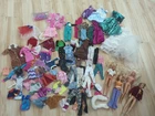 Huge Lot Barbie Official and Home Made Clothes and Doll Lot Vintage To Modern
