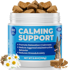 Calming Chews for Dog,Dog Calming Chews Anxiety Stress Relief Treat with Melaton