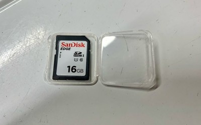 Lot Of 10, Sandisk  EDGE 16GB SD card, with Case , 10 Cards
