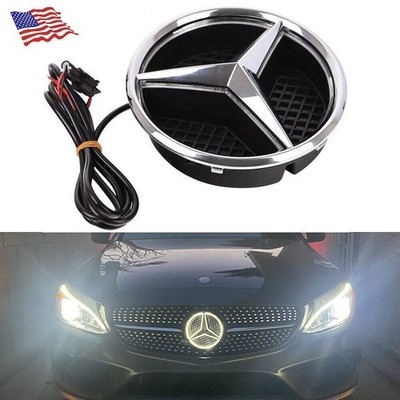 Fits 15-2018 Mercedes Benz C300/350 Front Grille LED Star Emblem Light Badge NEW