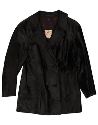 Conbipel Damen Lederjacke UK 8 Small Schwarz Leder P320