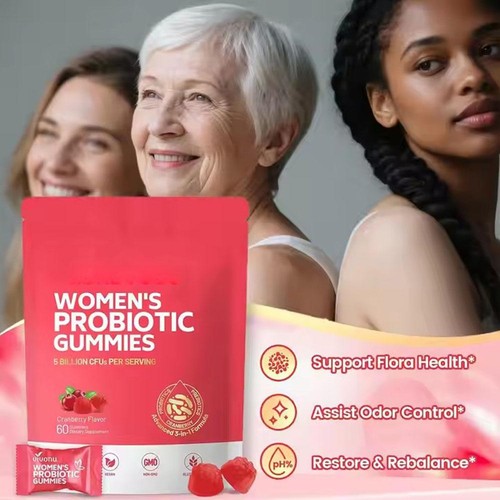 Damen Probiotische Gummis Cranberry Geschmack 60 Gummis - - Bild 4 von 10