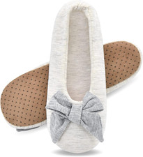Women  S Lightweight Ballerina House Slippers Soft Slipper Socks