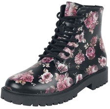 Rock Rebel by EMP Damen schwarze Boots mit fl...