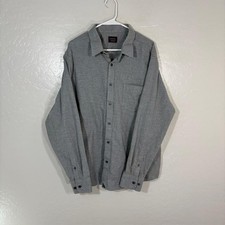 UNTUCKit Shirt Mens 3XL Gray Long Sleeve Button Front Cotton Untucked Casual