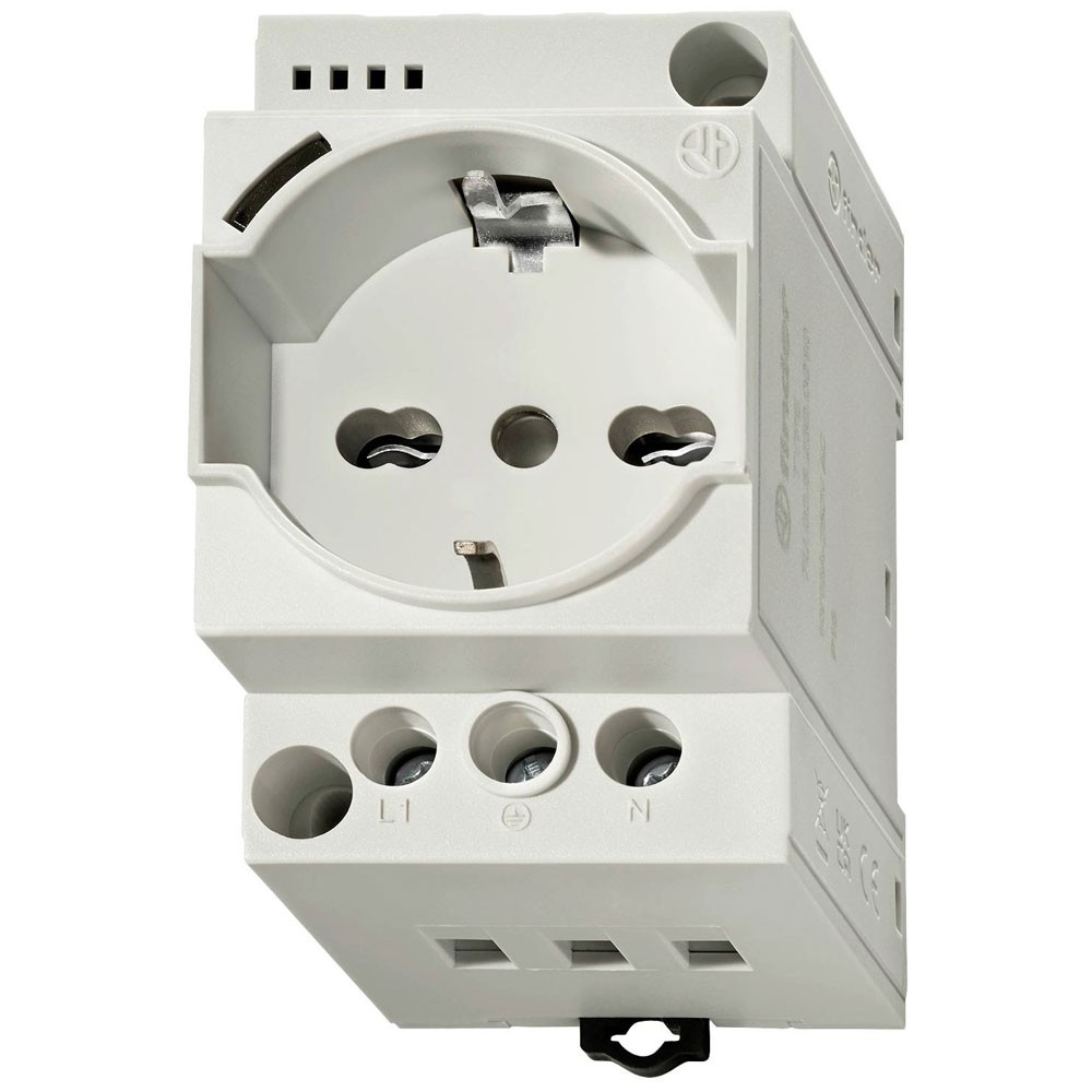 Finder Enclosure outlet grey 16A DIN Rail mount