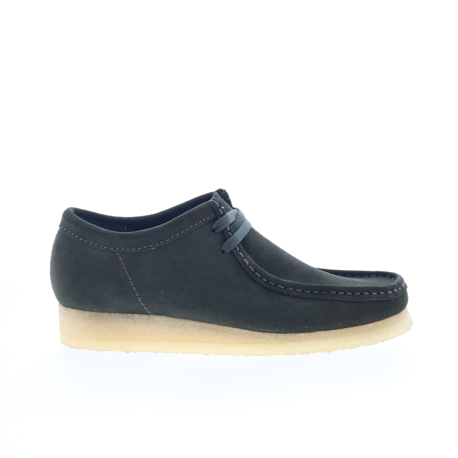 Clarks Wallabee 26178219 Mens Green Suede Oxfords & Lace Ups Casual Shoes