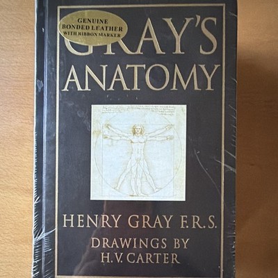 Gray's Anatomy Henry Gray & H.V. Carter Leather Bound Classic Editions 1898