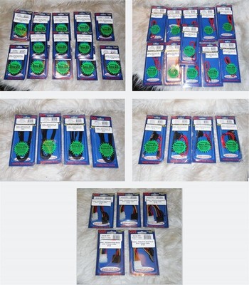 NEW ASSORTED QVS SATA ADAPTERS & CABLES HUGE LOT OVER 35 CABLES & ADAPTERS