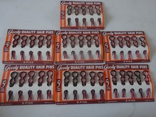 Vtg 35 Goody Ponytail Updo Pins Red Brown Tortoise Medium Hair Pins USA NEW