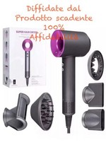phon per capelli professionale asciugacapelli con 5 accessori motore ac 1800 w
