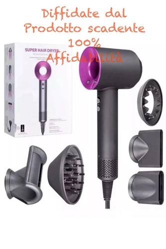 phon per capelli professionale asciugacapelli con 5 accessori motore ac 1800 w - Foto 1 di 7